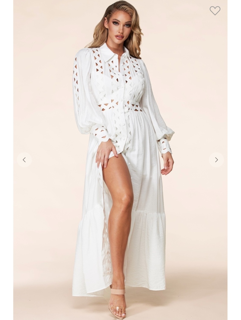 NWT White Latiste long-sleeve maxi dress size 1 x